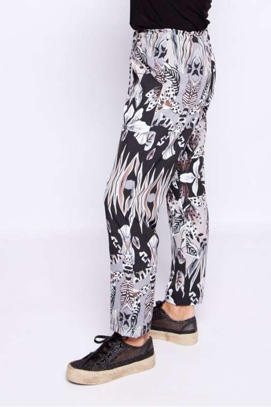 Orchid Blooms Pull-String Trousers