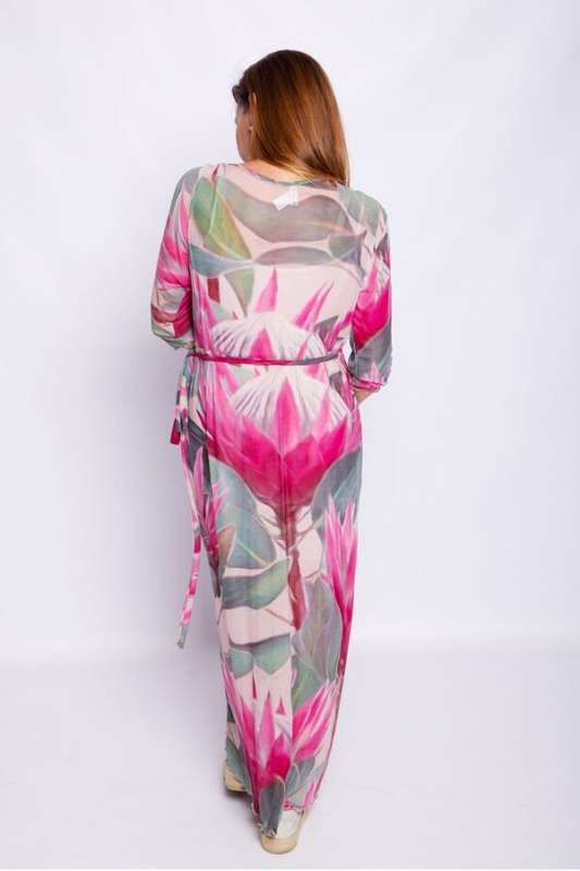 Protea Wrap-Around Dress