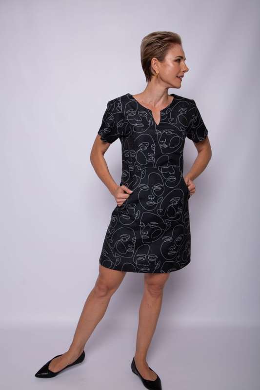 Faces Pocket Dress