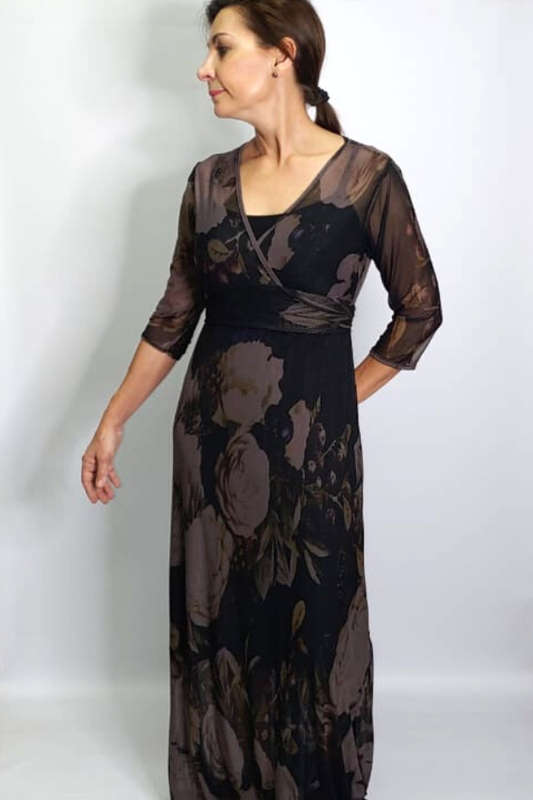 Olive Blooms Empire Dress