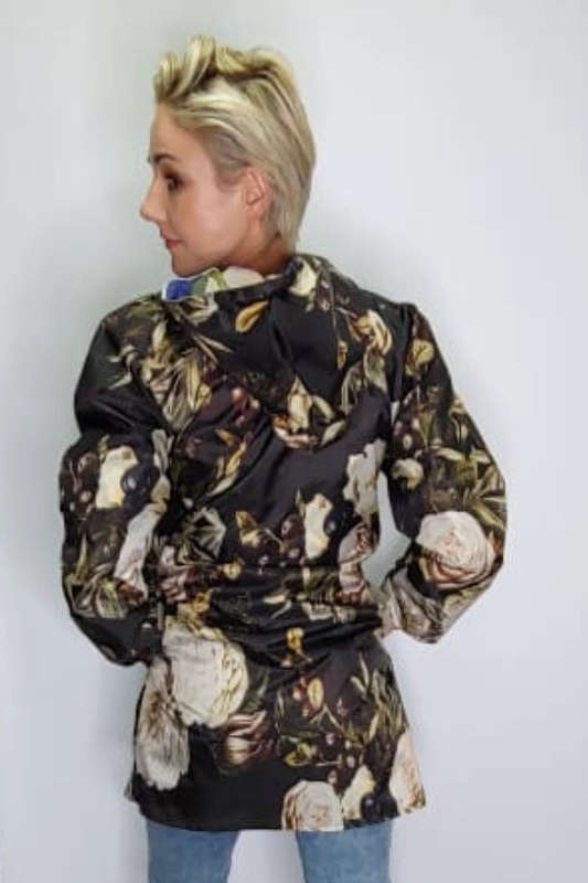 Olive Blooms Raincoat