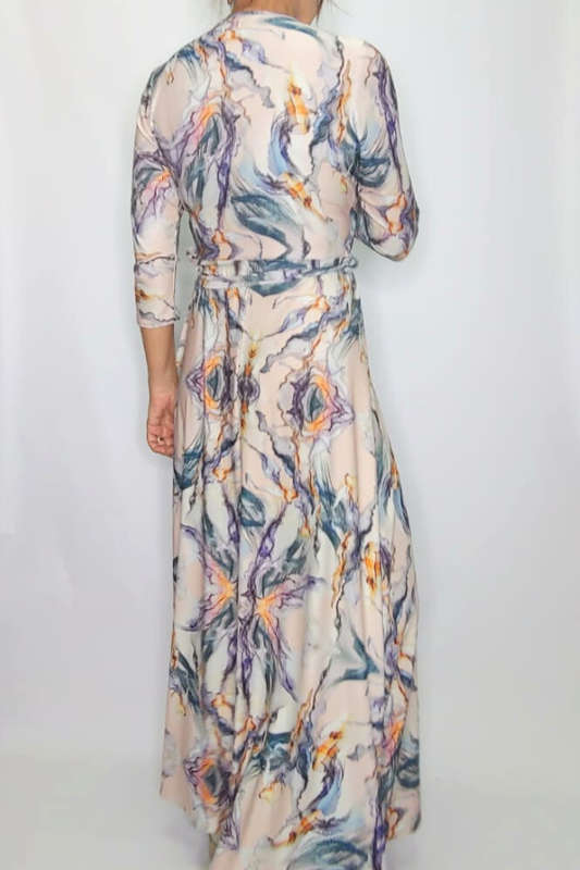 Cool Colours Cross-Over Dress