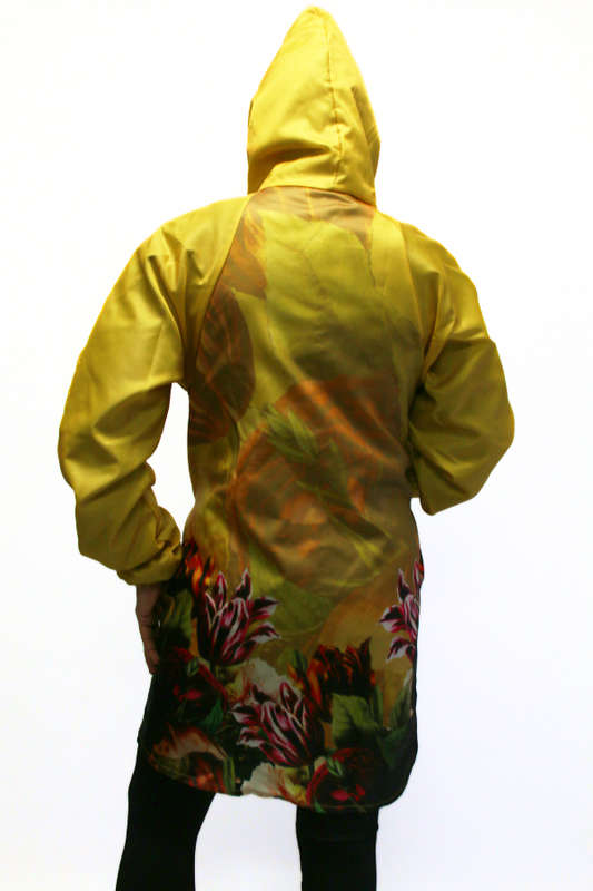 Mustard Florals Raincoat