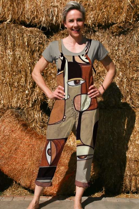 Abstract Faces Dungaree