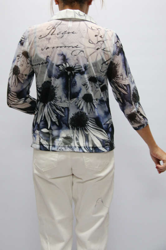 Flower Story Zipper Top