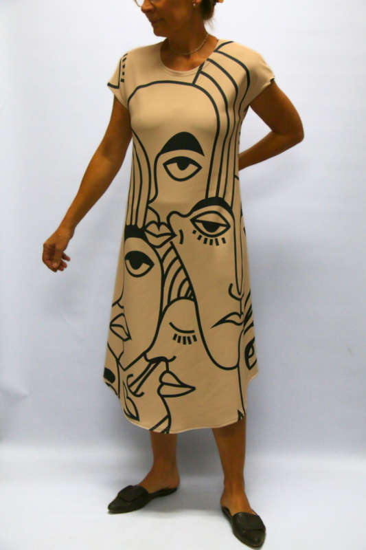 Artistic Faces Dress