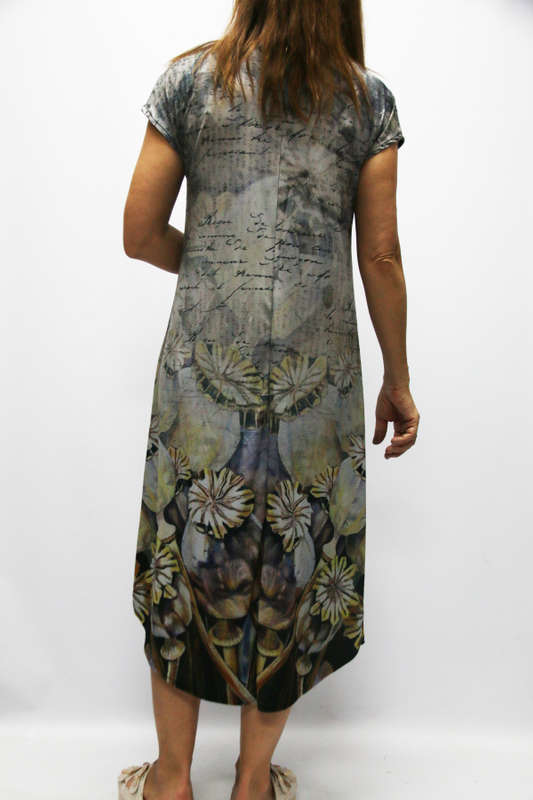 Floral Words Dress