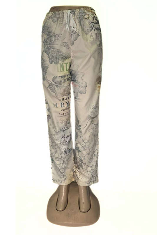 Wine Draw-String Pocket Pants
