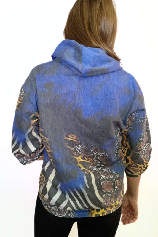 Wild Animal Hoodie Top