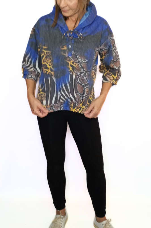 Wild Animal Hoodie Top