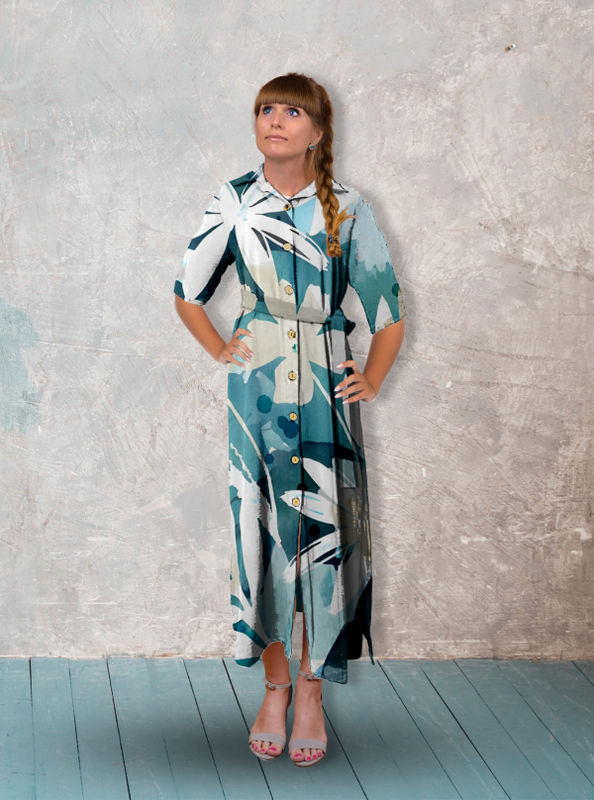 Watercolour Florals Dress