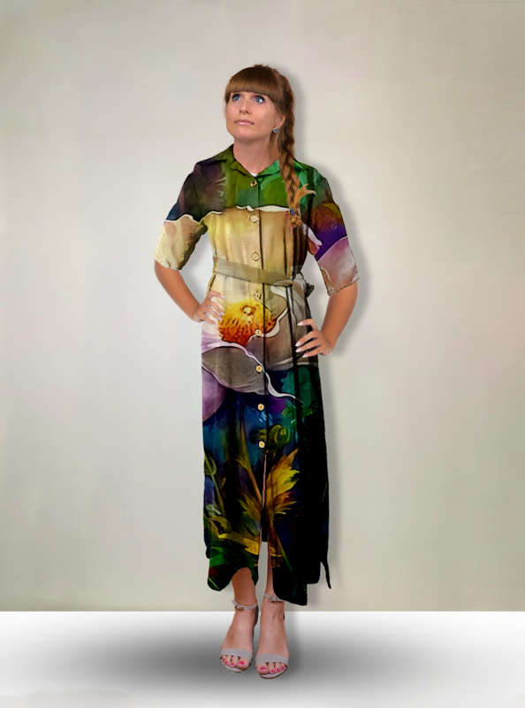 White Poppy Dress