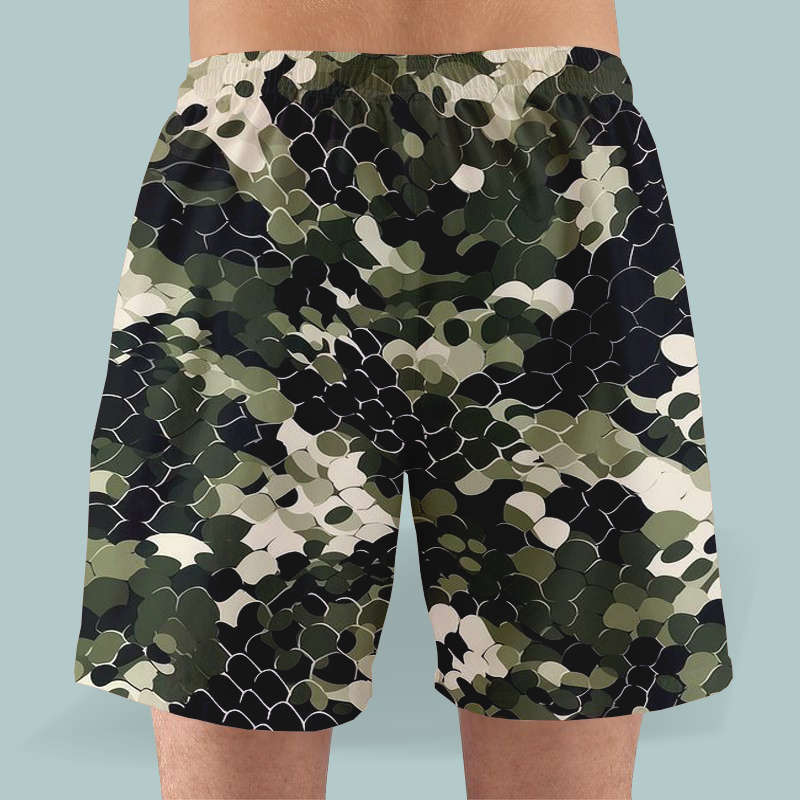 Snake Satin Shorts