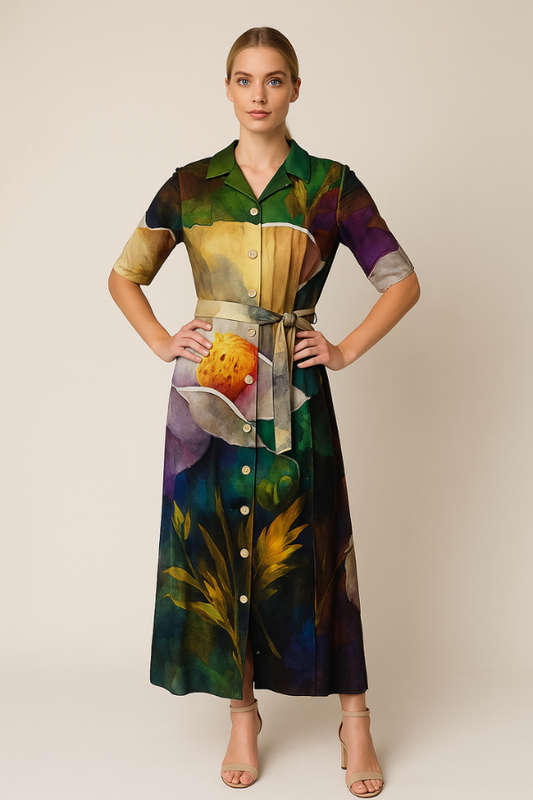 White Poppy Dress