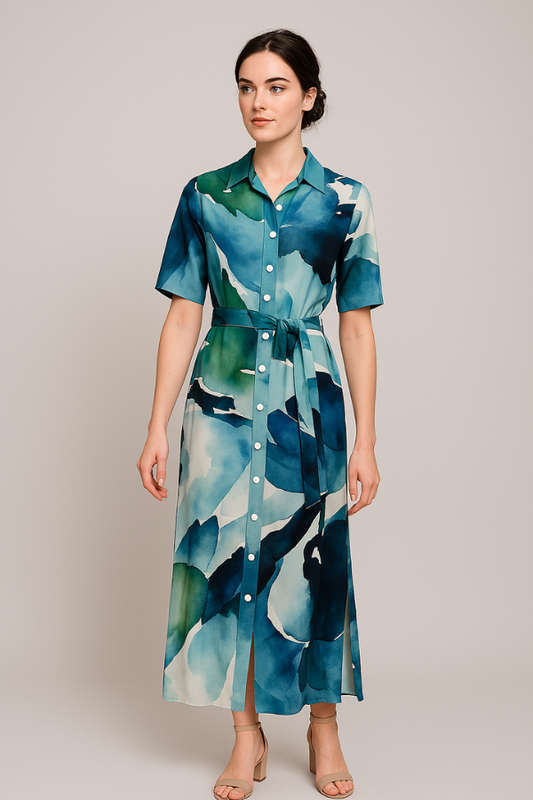 Oceanic Blooms Dress