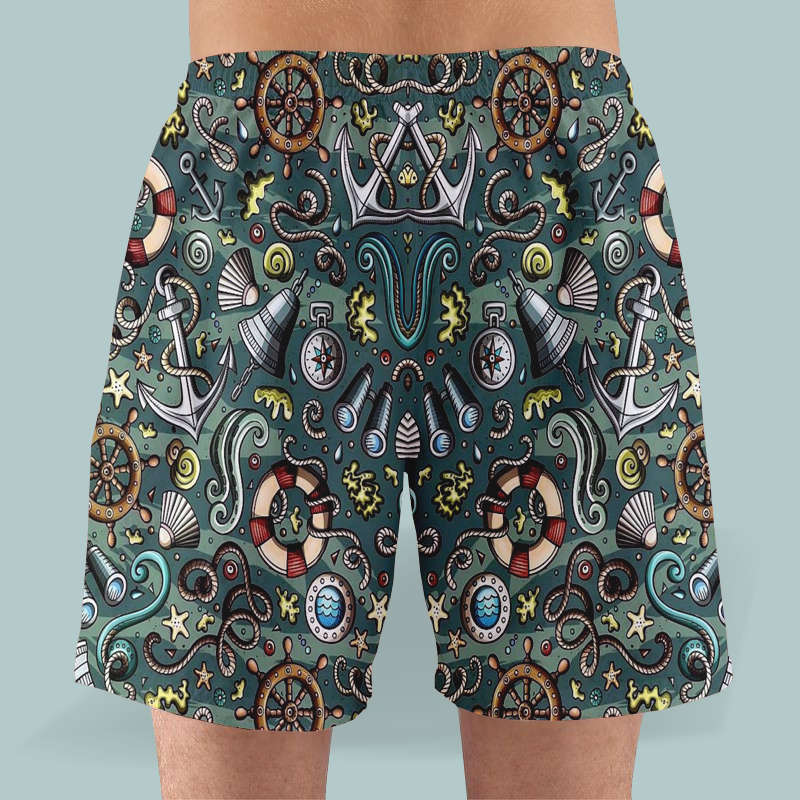 Nautical Satin Shorts