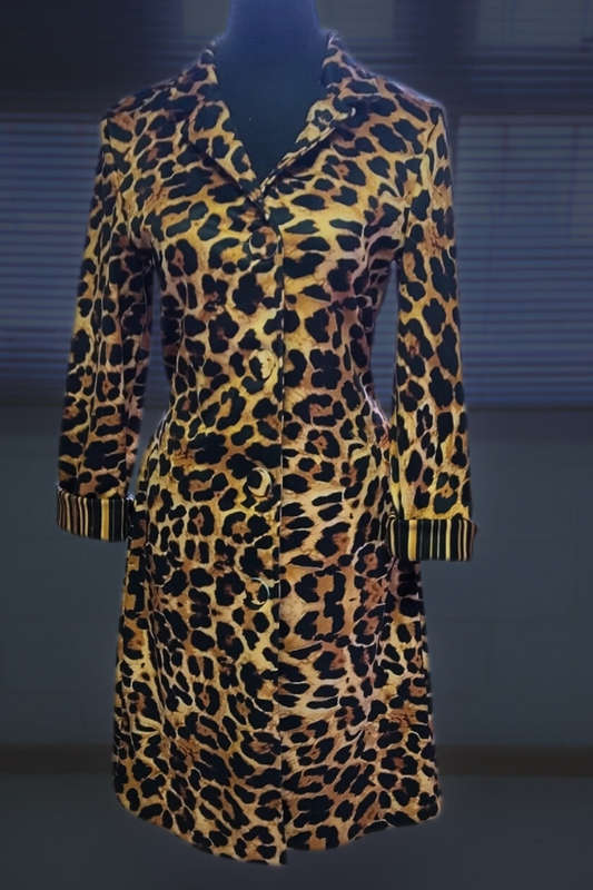 Leopard Cardigan Coat
