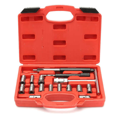 17pcs Diesel Injector Seat Cutter Set