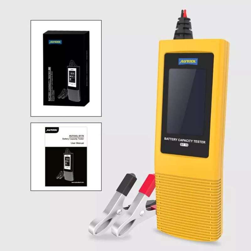 Autool BT70 12V/24V Digital Battery Tester | Voltage and Battery Display | 2-Inch HD Screen