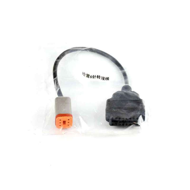 Harley Davidson Motorcycle  6 Pin to 16 Pin OBD Connector Diagnostic Cable