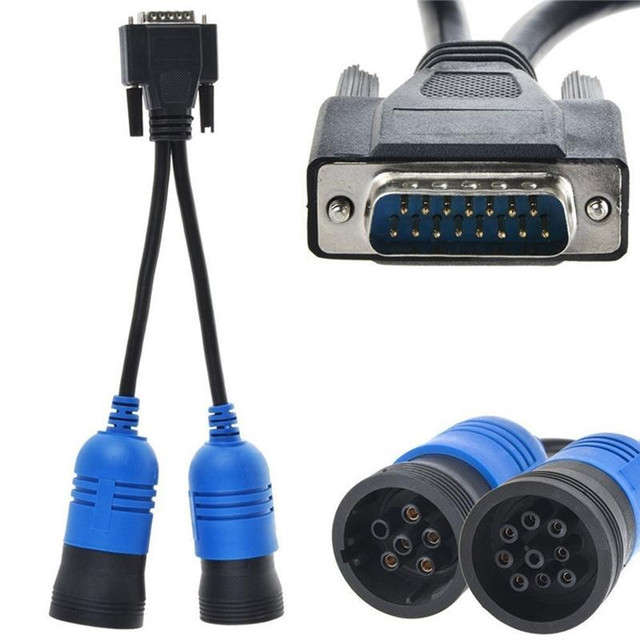 405048 6 Pin & 9 Pin Y Deutsch Cummins Adapter For Nexiq