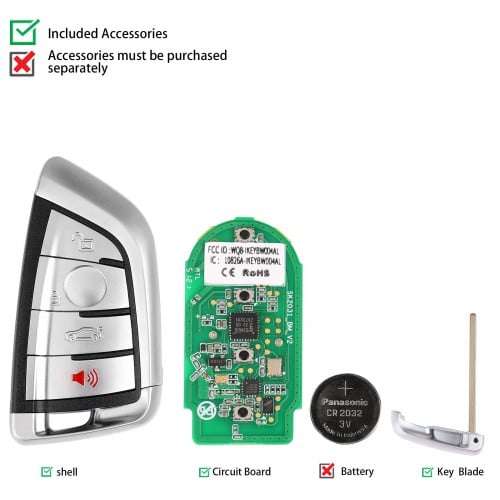 Autel IKEY Smart Programmable Key 4 Buttons (BMW Style)