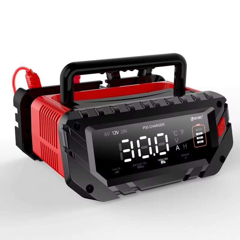 Automatic Smart Car Battery Charger for LiFePO4 Batteries, 12V 24V 30A