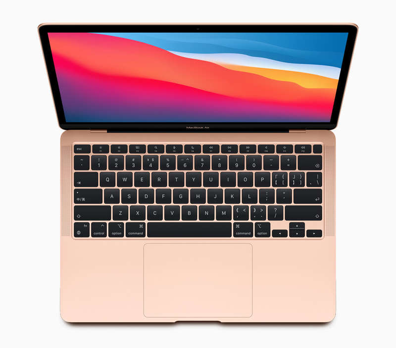 MacBook Air 13-Inch `M1` 8 CPU/7 GPU (2020) 8GB RAM 256GB SSD Gold (6 Month Warranty)