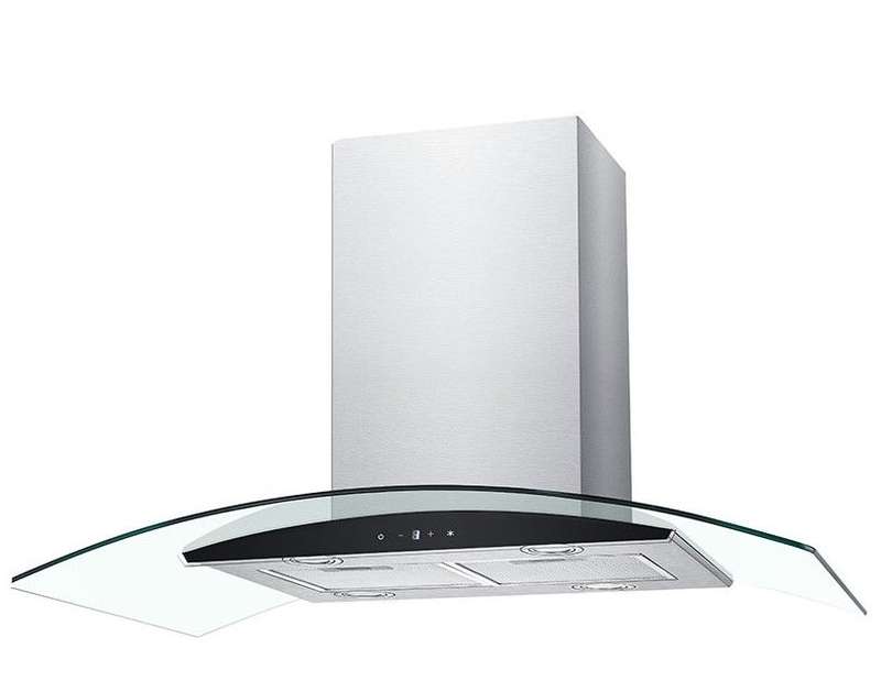Falco 120Cm Island Curved Glass Extractor AR-120-809