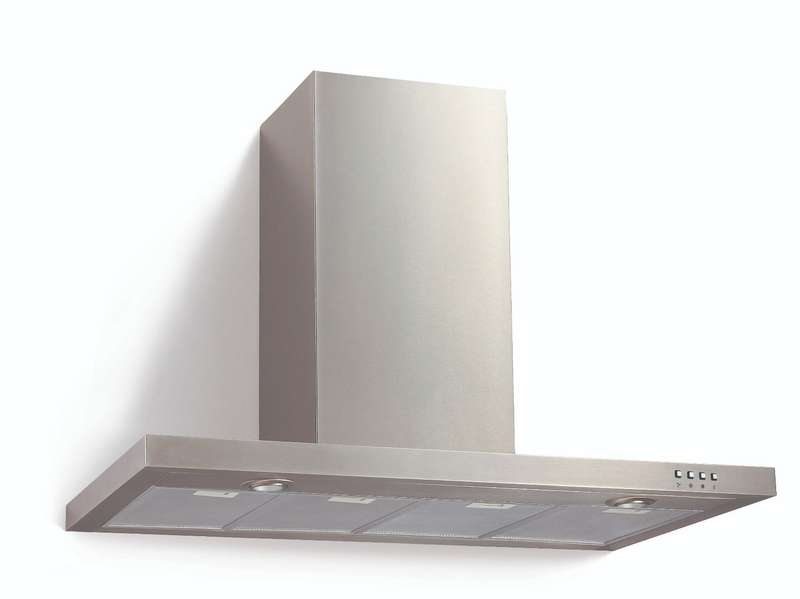 Falco 120cm  Flat Type S/Steel Chimney Extractor FAL-90-2245SG
