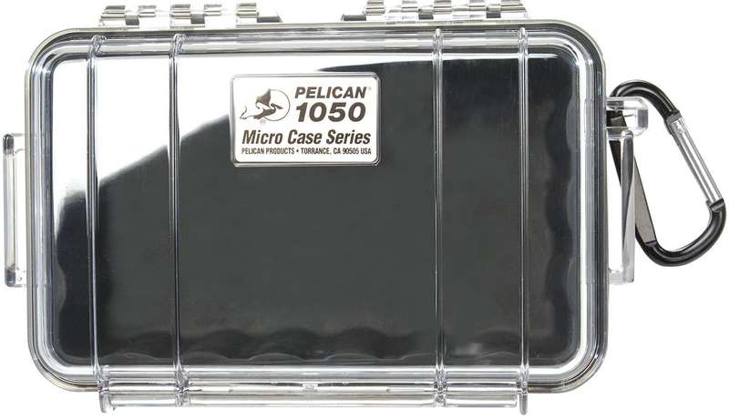 Pelican 1050 Case W/Liner -Wi-Black  Clear