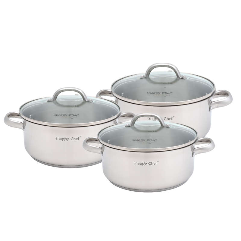 Snappy Chef 6pc Budget Cookware Set SSCS005