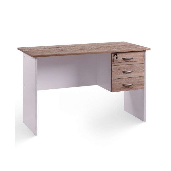 Solitude Work Desk Sanremo Oak And White