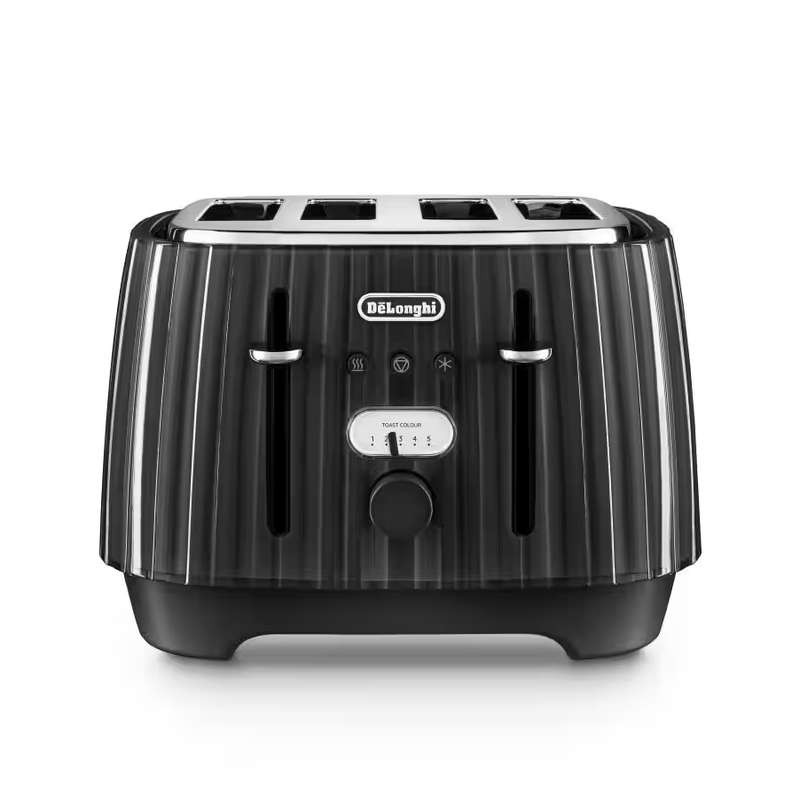 DeLonghi Ballerina 4 Slice toaster - Furnace Black CTD4003.BK