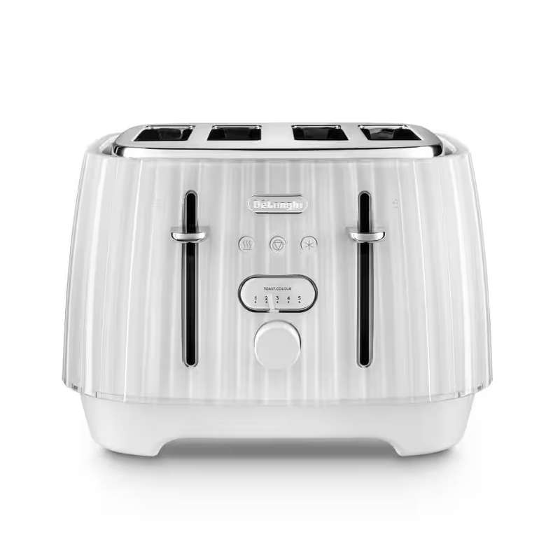 DeLonghi Ballerina 4 Slice toaster - Opaline White CTD4003.W