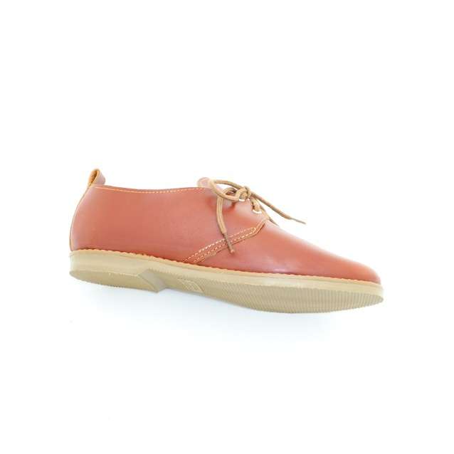 Ladies Lace Up Tan Vellie