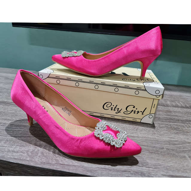 City Girl Kitten Court Heel -  Size 4&7 left