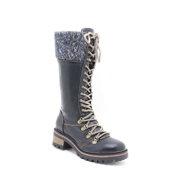Women's Chunky Heel Knee High Boots