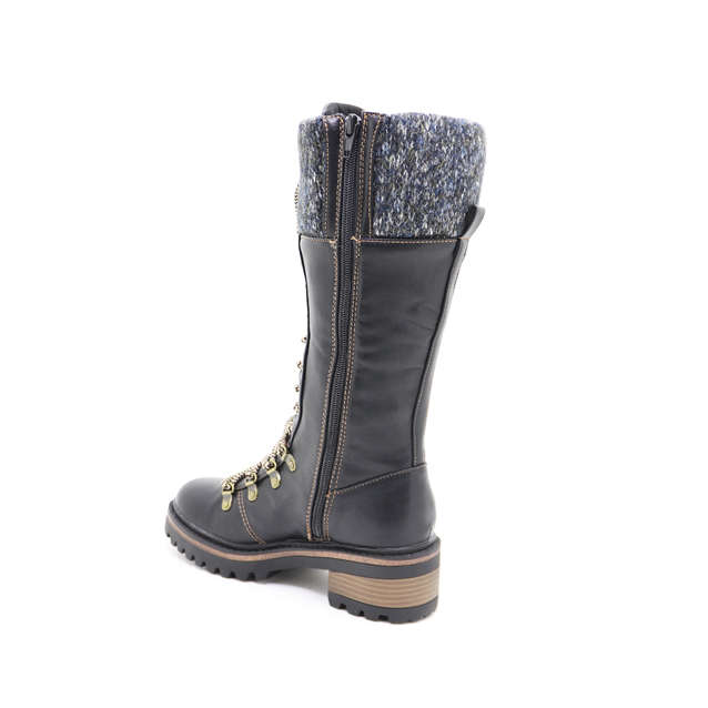 Women's Chunky Heel Knee High Boots