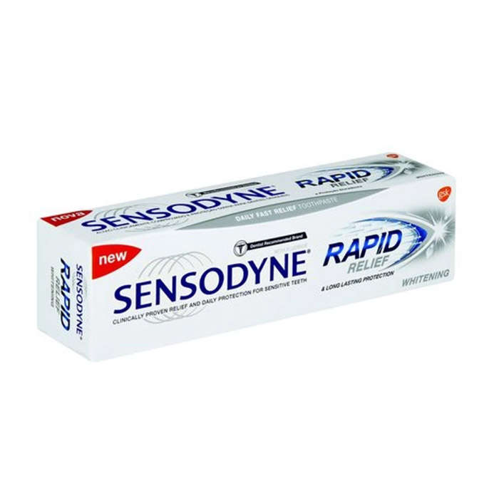 Sensodyne Rapid Relief Whitening Toothpaste - 75ml