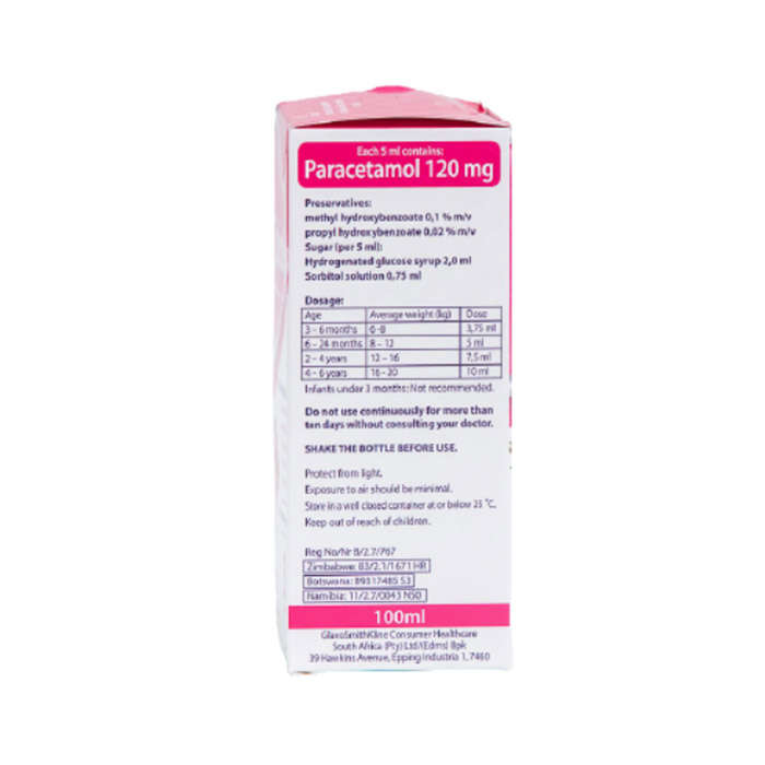 Calpol Paediatric Suspension Syrup 2 x 100ml Pack