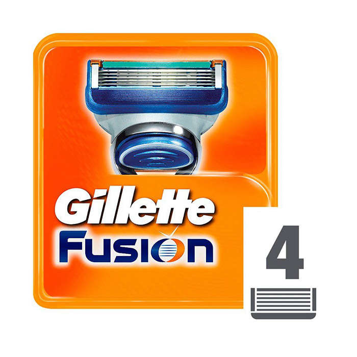 Gillette Fusion Razor Blades - 4's