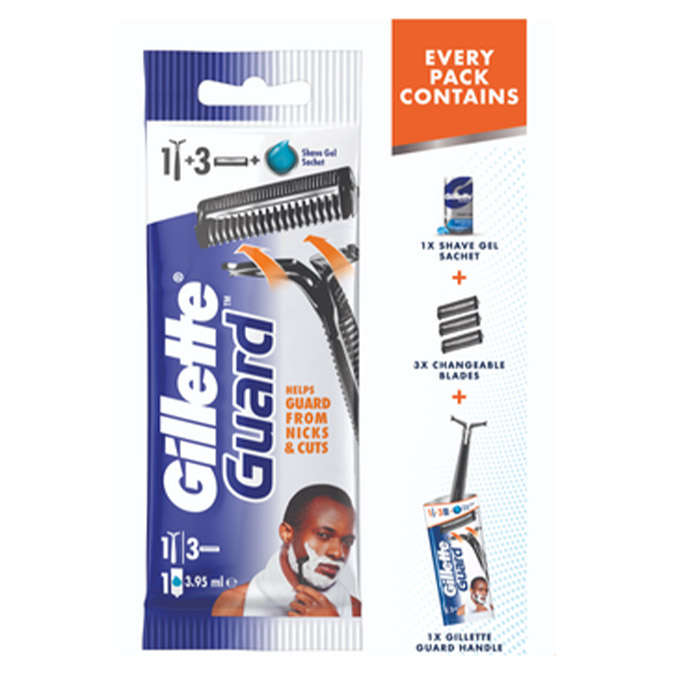 Gillette Guard Hybrid Pack 1+3+1