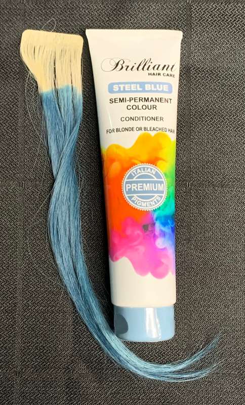 Brilliant Hair Care Premium Range - Semi Permanent Colour - Conditioner - Steel Blue