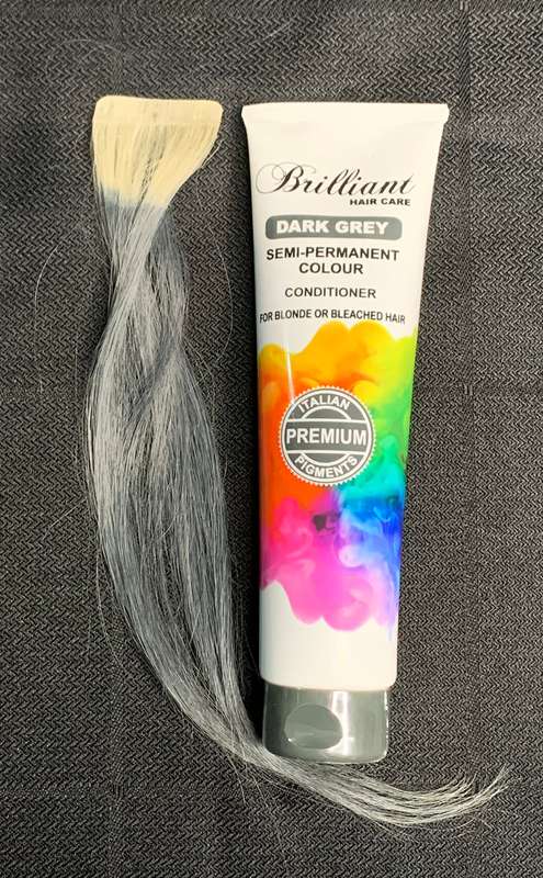 Brilliant Hair Care Premium Range - Semi Permanent Colour - Conditioner - Dark Grey