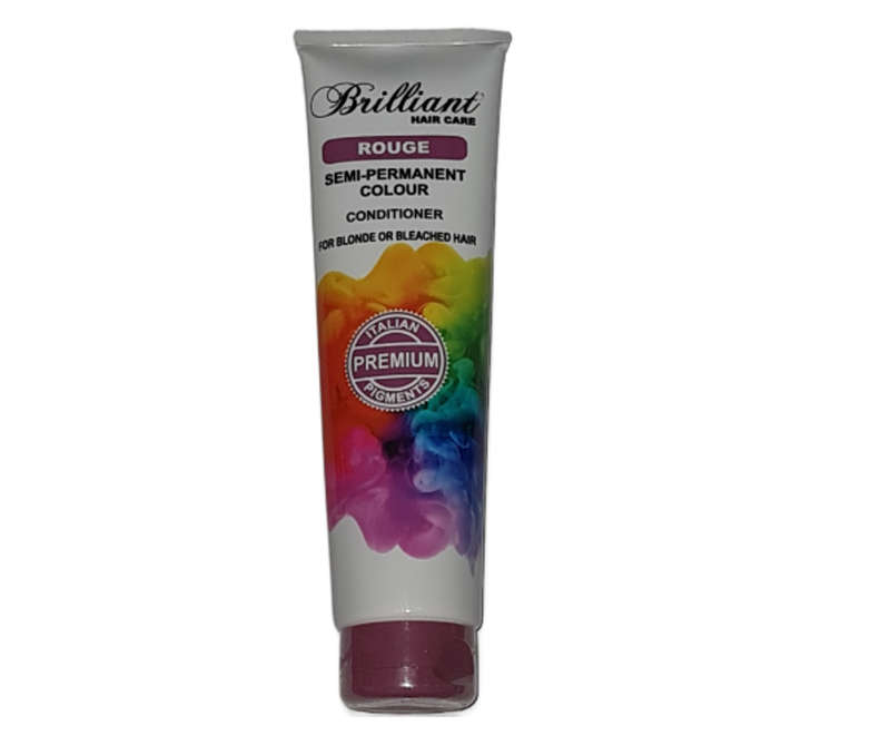 Brilliant Hair Care Premium Range - Semi Permanent Colour - Conditioner - Rouge