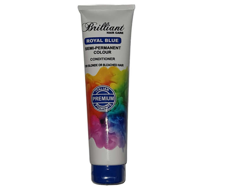 Brilliant Hair Care Premium Range - Semi Permanent Colour - Conditioner - Royal Blue