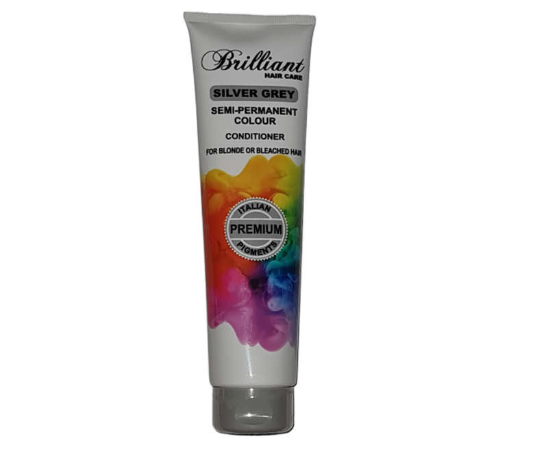 Brilliant Hair Care Premium Range - Semi Permanent Colour - Conditioner - Silver Grey