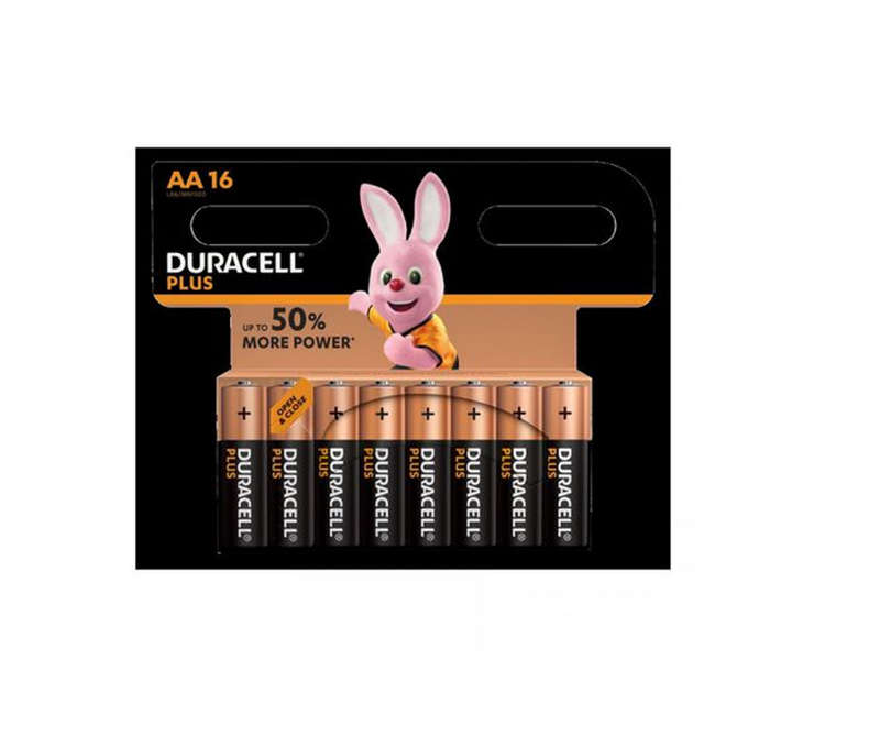 Duracell Battery Plus AA 16 Pack