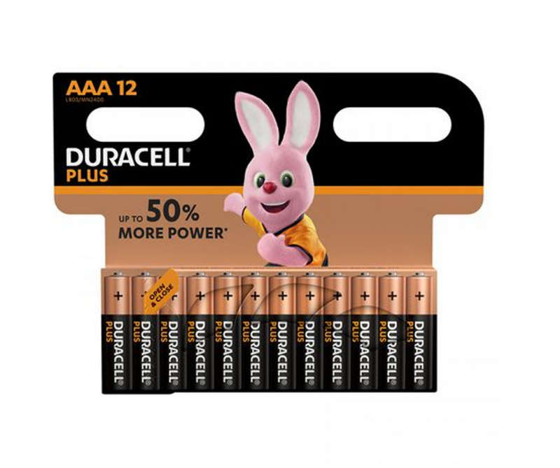 Duracell Batteries Plus AAA 12 Pack